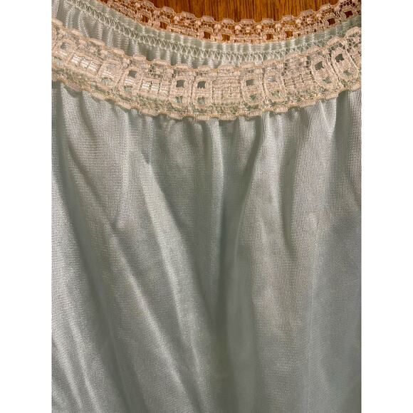 Deena Vintage Seafoam Lace Accented Nightgown NEW - Picture 3 of 7